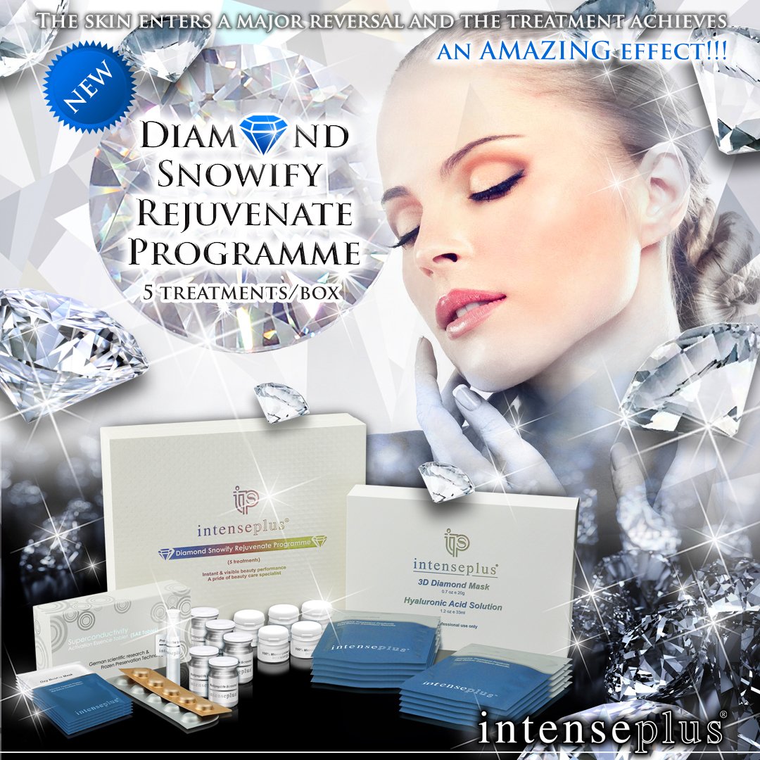 Intenseplus123's tweet image. Diamond Snowify Rejuvenate Programme
LAUNCHED OFFICIALLY!
The unique ultra-smart and intelligent series of treatments delivers a strong whitening and silky smoothness to the skin, it can reduce signs of uneven skin tone and pigmentation,
improves overall glowing and brighten skin