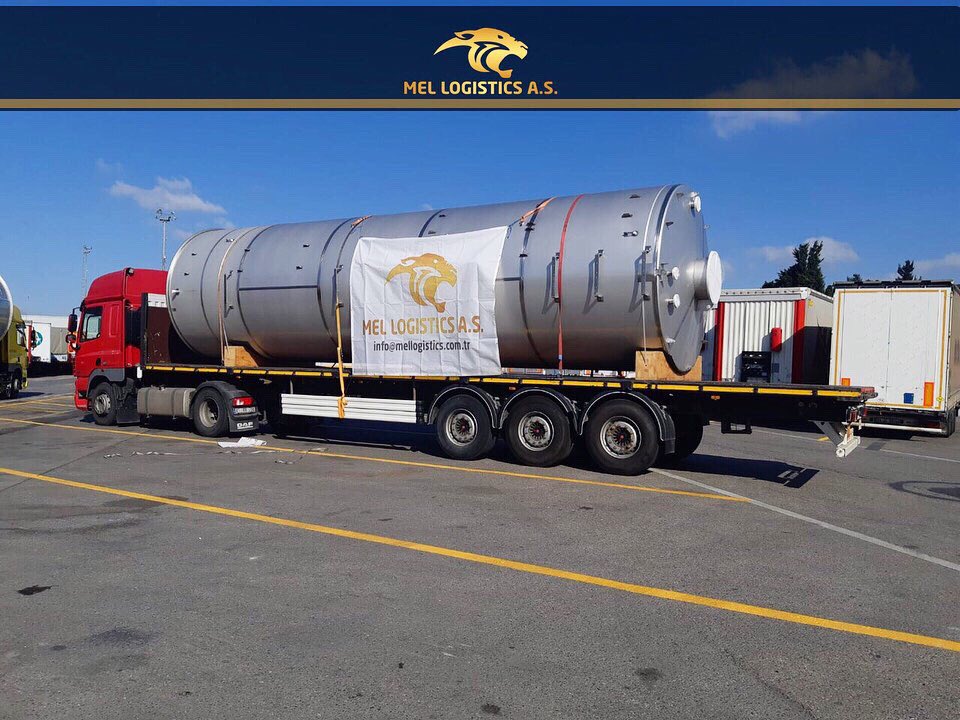 mellogistics's tweet photo. βοΈ Flatbed truck leaves on a route Venice IT - Tuzla IST TR
1 tank cm 1901,5 x 341 x345,5 Weight of tank : kgs 9839
1 tank cm 1901,4 x 341 x 345,5 Weight of tank : kgs 9289
1 tank cm 1049,2 x 300 x 295 Weight of tank : kgs 5100
Cargo of any size and type.πΊ #MelLogistics https://t.co/ac9oDgRa0g