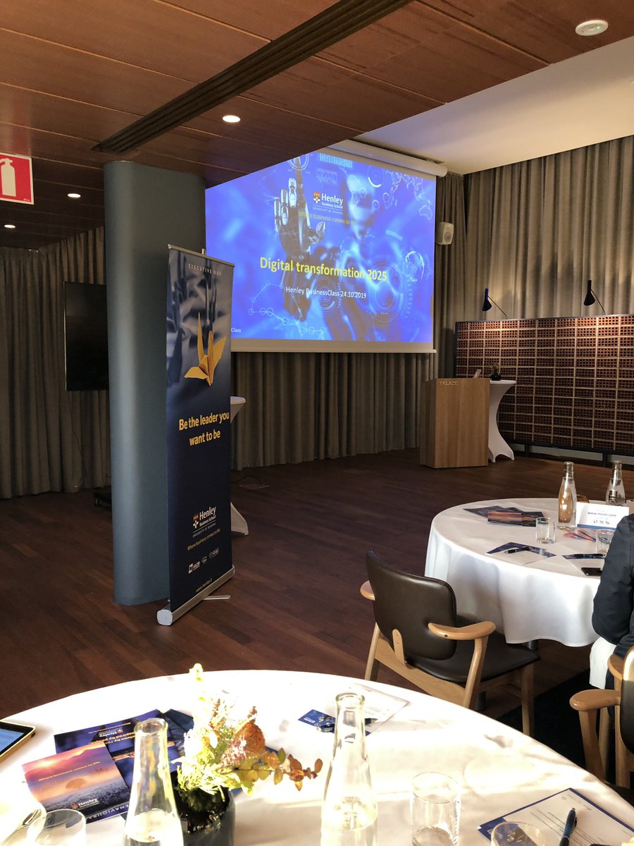 Digital transformation is mostly about behavioral change by inspiring professor Ben Laker 
#henleybusinessclass #FoodForThought