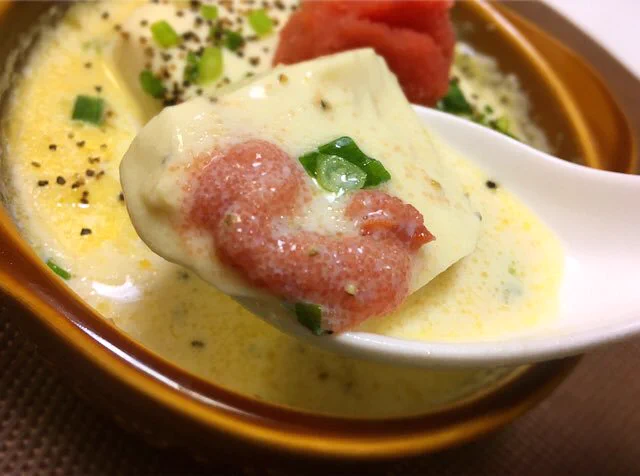 低糖質だけど濃厚！？「豆乳明太クリーム豆腐」の作り方！