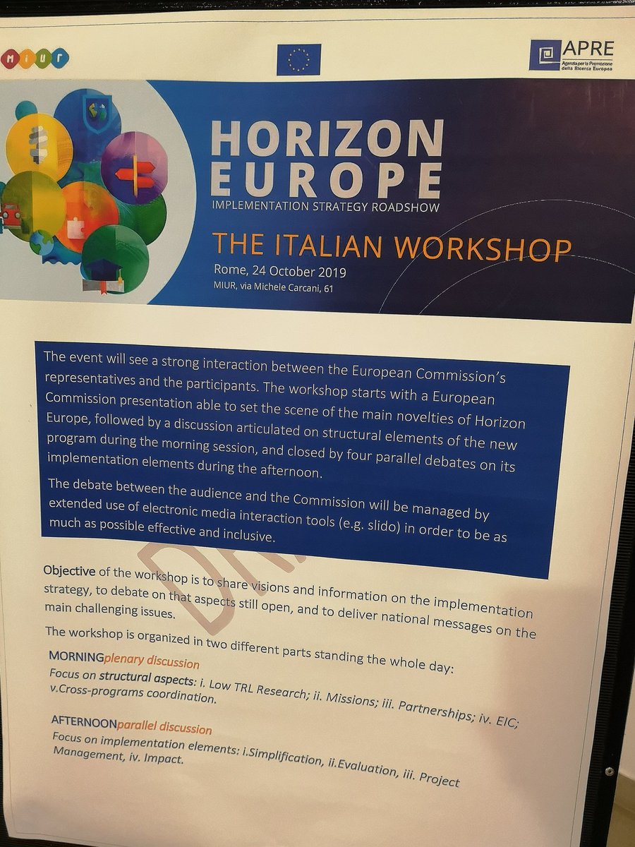 ddmartinis's tweet image. Getting busy... Registration and welcome coffee. #HorizonEU #implementationstrategy #workshop #Roma @MiurSocial @APREh2020 @A_Panagopoulou @FP9_EU @HorizonMagEU
