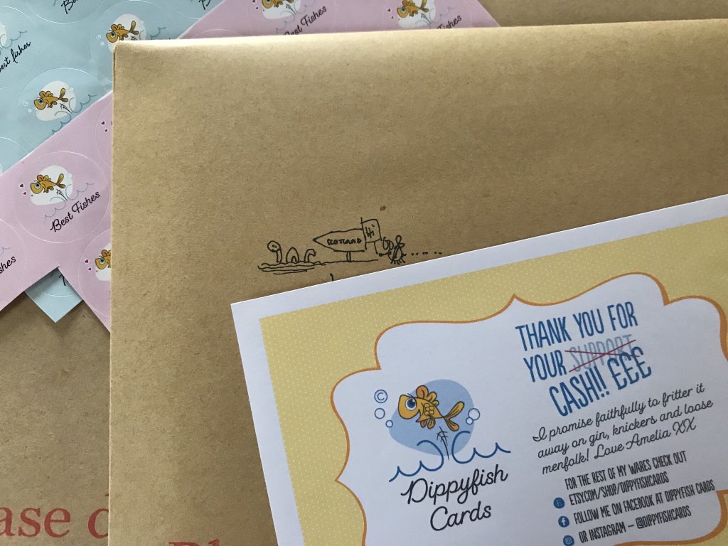 gingertotty's tweet photo. @RReviews_blog I draw my signature happy little bees and sometimes other things on the envelopes, and have a wee sticker for sealing them. Also I have a slightly irreverent* comp slip -
*(something new and different for me!)
https://t.co/aYM3eTG5Lf #earlybiz #addedextras https://t.co/LhWghKKH42