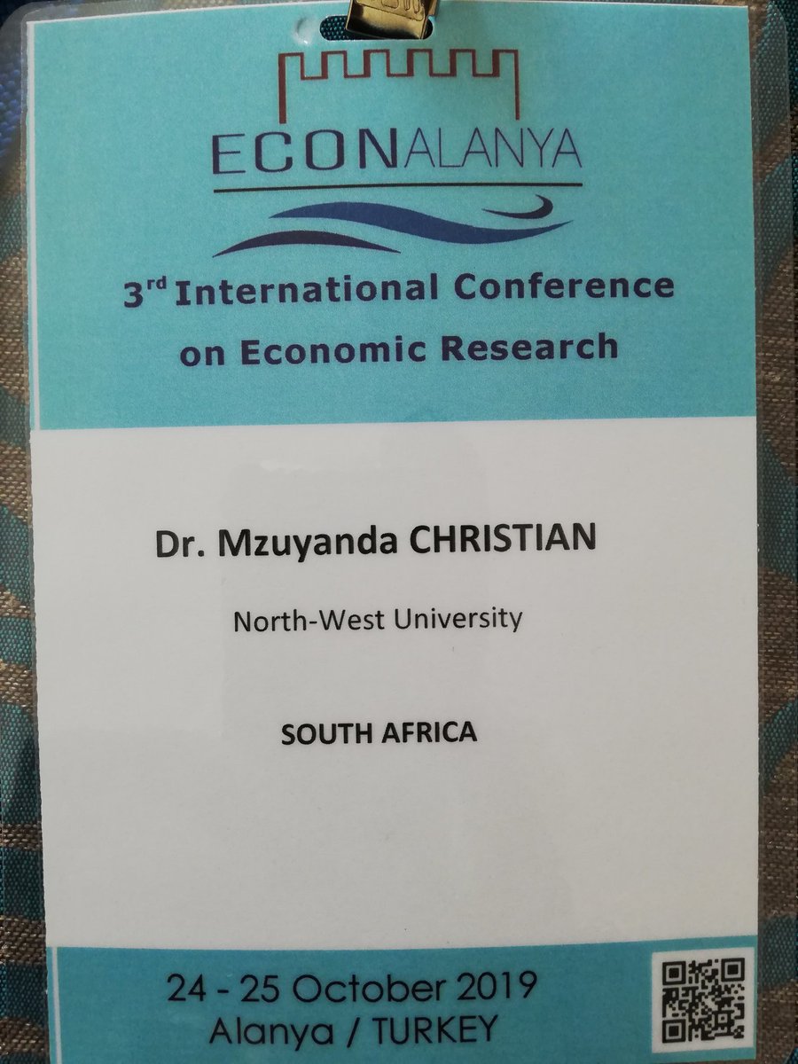 Attending 3rd INTERNATIONAL CONFERENCE ON ECONOMIC RESEARCH. 25-25 October 2019, Alanya, Turkey.

My talk is on "making trade more inclusive"