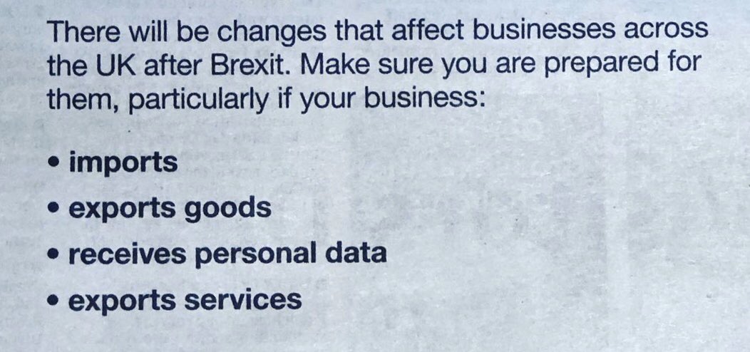 Starting to feel like all these “Get ready for #Brexit” ads are adding up to the best Remain campaign so far.