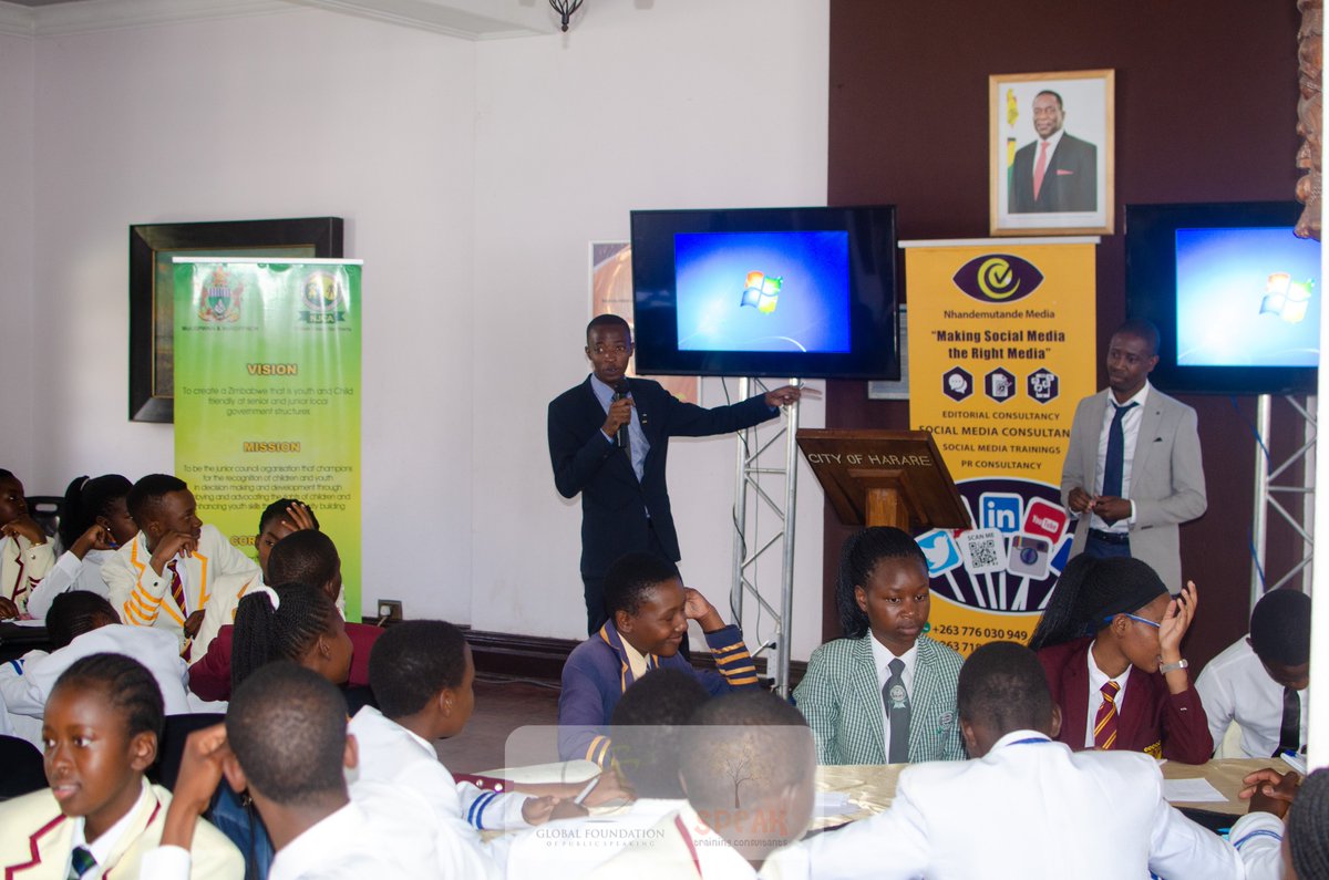 GFPSzw's tweet photo. A big thank you to the amazing speakers who came and poured into the Honourable Junior Council members during the UN Day Quiz tournament we held in Harare yesterday. #UNDay #UNDay2019 @UNICEF @UNZimbabwe @Lmoshiri  @SimbaNyamadzawo @CharlesMushinga @GvanMontfort https://t.co/pizHxSrdu5