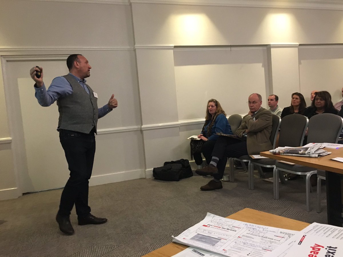 IanH_tradegovuk's tweet image. Another couple of successful @tradegovuk_EM #GetReadyforBrexit events in Leicester yesterday. Received a number of challenging questions.