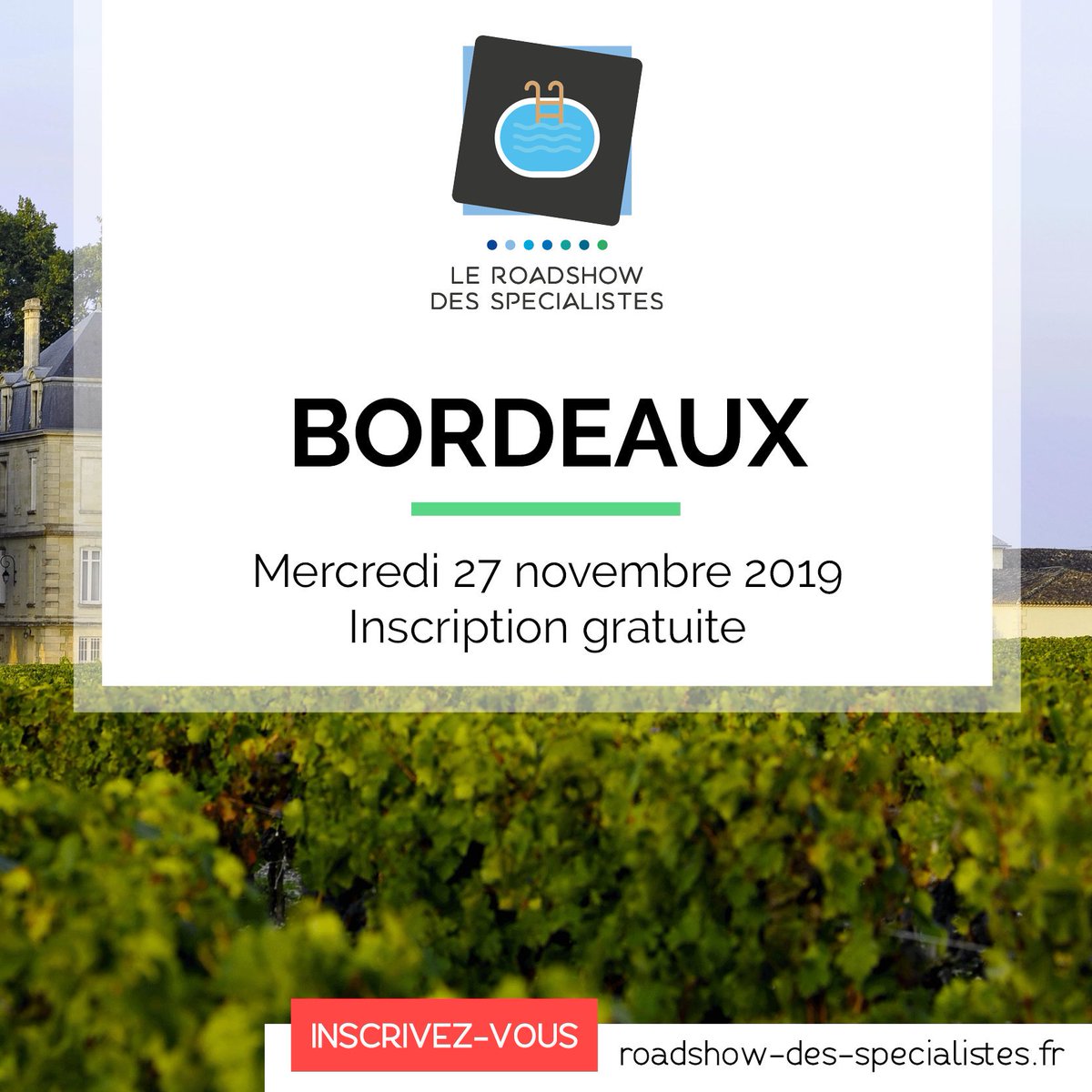 Le #RoadshowdesSpécialistes2019 sera à Bordeaux le mercredi 27 novembre prochain ! 

Inscrivez-vous sur : roadshow-des-specialistes.fr/contact-page/?…