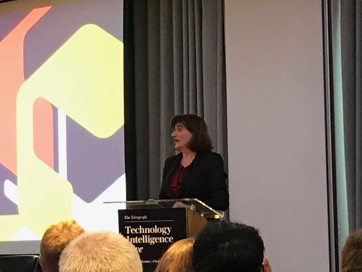 SallyShorthose's tweet image. ⁦@TelB2BEvents⁩ #TechIntel19 Rt Hon Nicky Morgan explains how gov intends the UK to be world leaders in “tech for good”. Early days though 45% of companies in this market are only at seed stage.