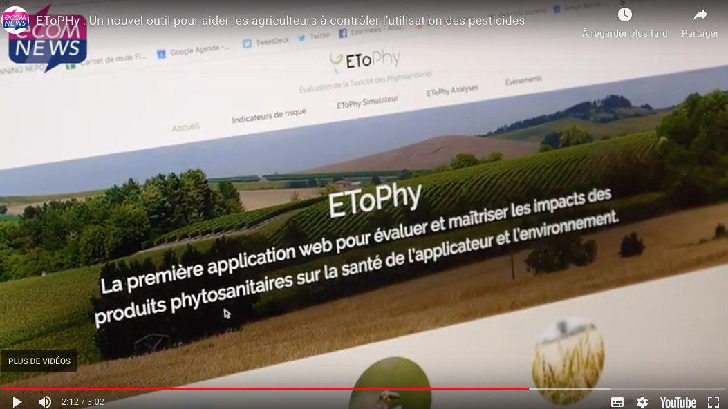ecom_news's tweet photo. Le @CIHEAMIAMM a organisé un séminaire en partenariat avec la société R&amp;D EcoClimaSol pour lancer officiellement le nouvel outil #EToPhy. Ses indicateurs permettent aux agriculteurs d'évaluer la toxicité des produits utilisés. Explications  https://t.co/6oNXV86eyc  @CIHEAM https://t.co/QeJCebumlk