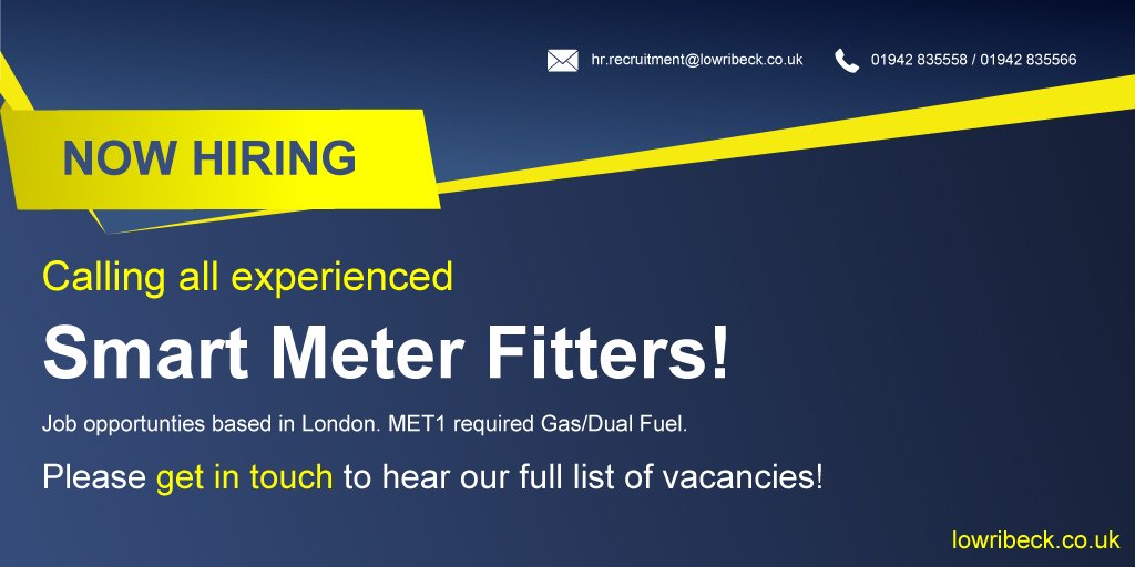 New opportunities available! #smartmetering #newopportunities