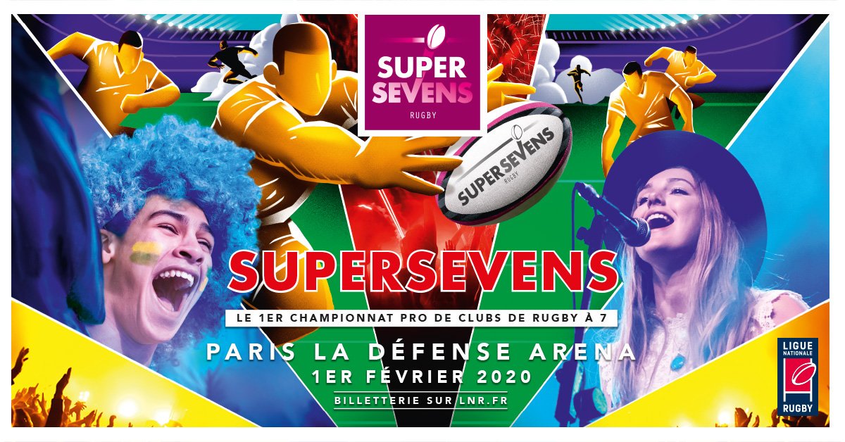 #SUPERSEVENS
🚨 J-100, la prévente billetterie est ouverte🎟️

Le SUPERSEVENS prend date !

Dans 100 jours sera donné le coup d’envoi du 1er championnat pro de clubs de rugby à 7, à Paris La Défense Arena. 

Pour réserver vos billets, RDV sur bit.ly/31Frrmo