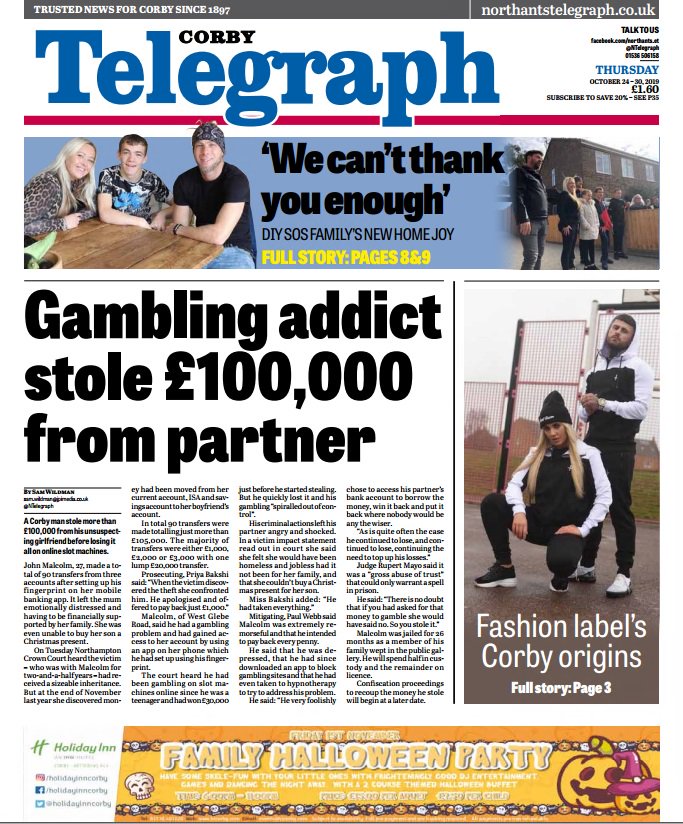 NTelegraph's tweet photo. This week's @NTelegraph and Corby Telegraph are on sale - catch up with all the #corby #kettering #wellingborough and #eastnorthants news including the latest on @RushdenLakesSC, the @ENCouncil sports awards and great news for @KettGeneral https://t.co/tizSafYjFw