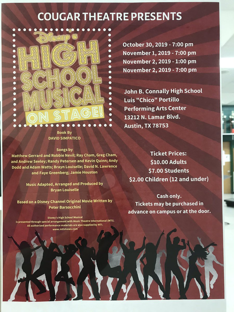 Come support Connally HS Musical Theater next week. We’re having a blast!!