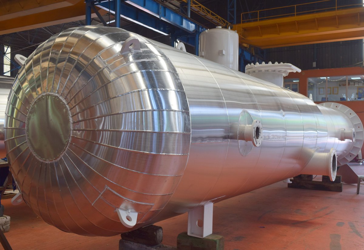 LPG_TANK's tweet photo. Jeotermal seperatör imalatımızdan...
#GeothermalSeparator #LPGTANKS #lpg #pressurevessel #AKCELİKBORU https://t.co/HY3kH5MA5i
