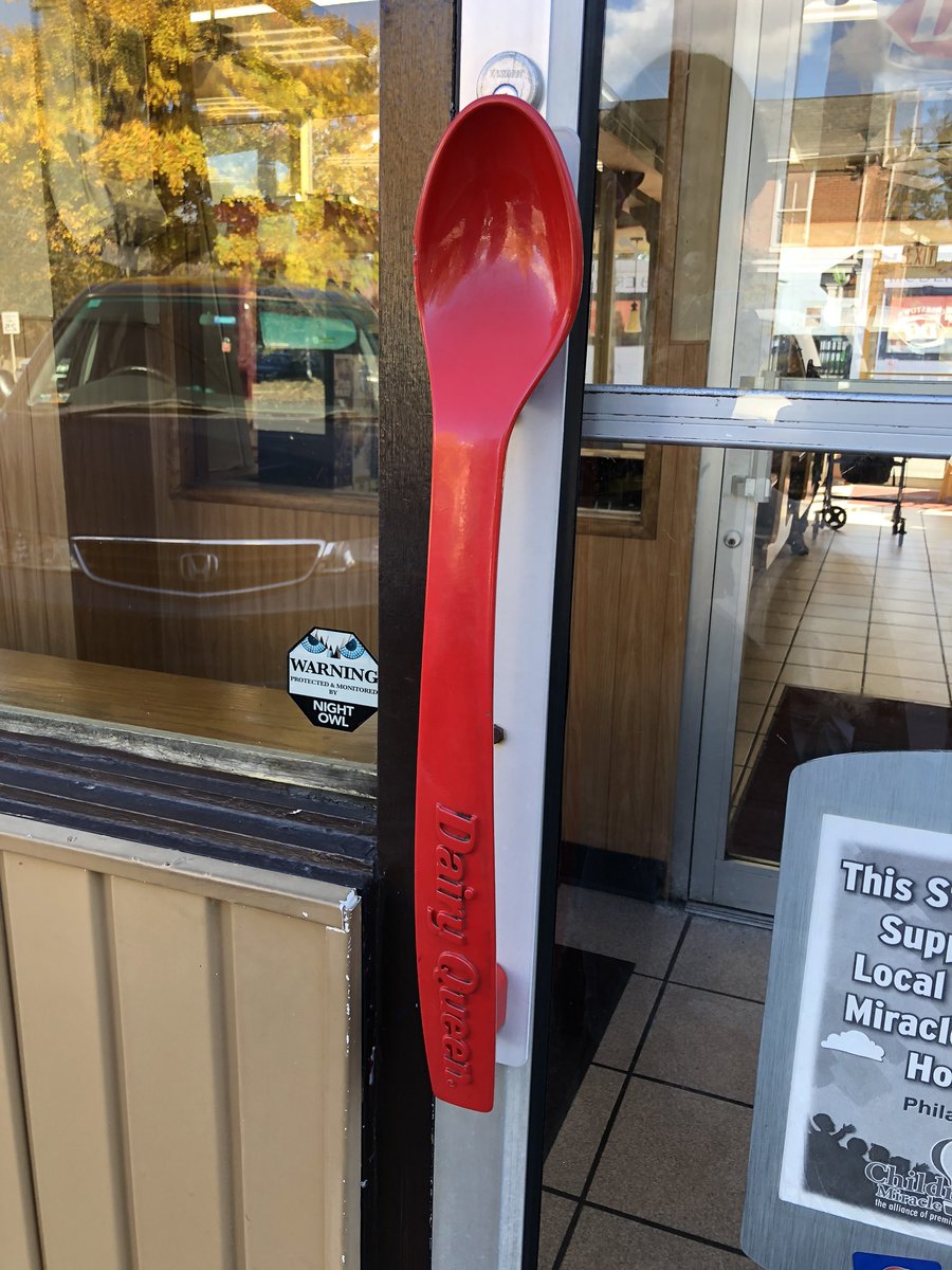 Sean_T_OGrady's tweet photo. Little #branding touches make a difference. Caught this one at @DairyQueen in Doylestown, PA. It made me smile. https://t.co/OwX7RkS0xC