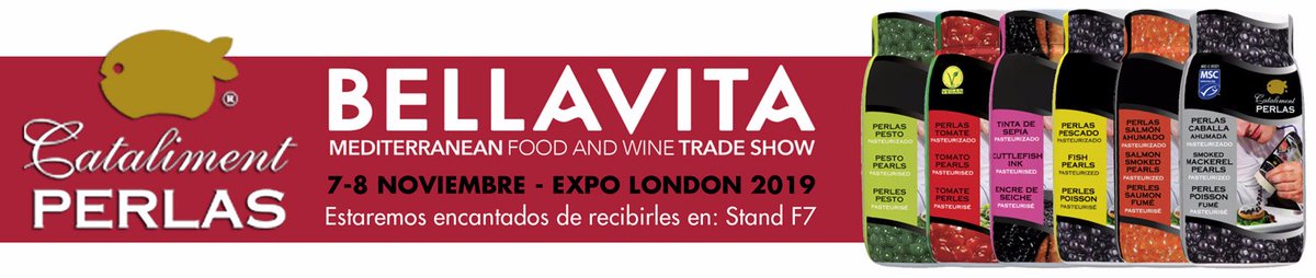 Cataliment presenta sus productos en Bellavita Expo London 2019 durante los días 7 y 8 de Noviembre. Estaremos encantados de recibiros en nuestro stand: F7. Contaremos con la colaboración de Juan Antonio Pellicer, reconocido Chef que nos deleitará con recetas gourmet.
