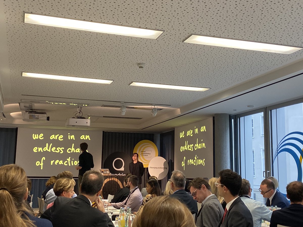 ABevanda's tweet photo. A thought provoking conference kick off this morning in Berlin #keepquestioning #communication #future @QuadrigaBerlin https://t.co/hlGmCSPkzr