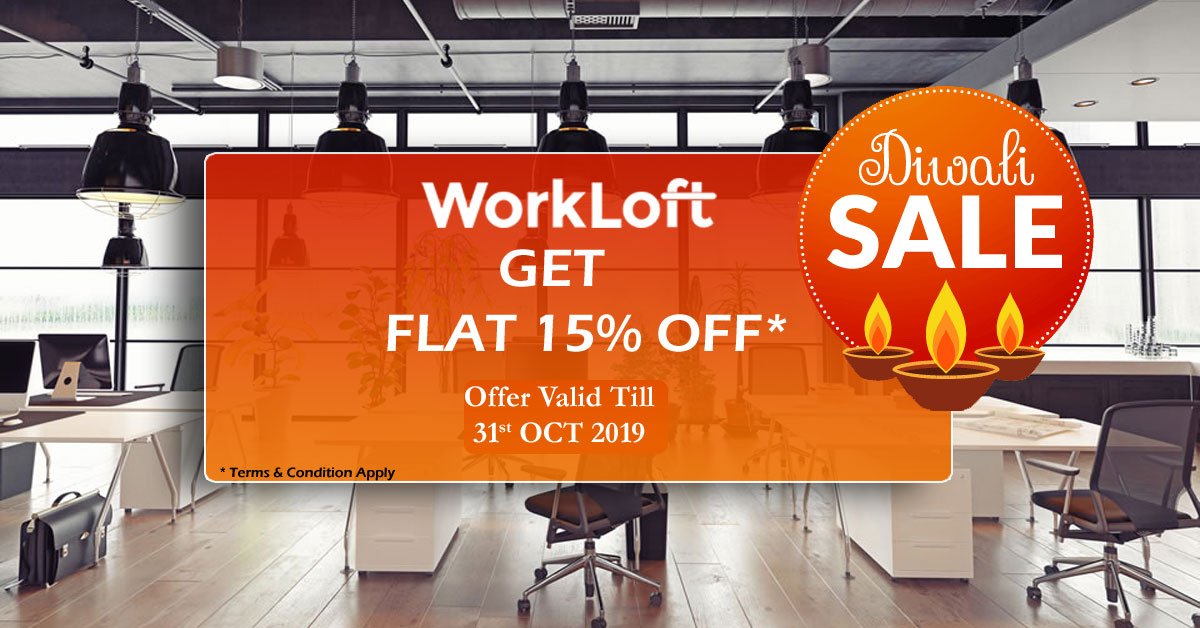 Work_Loft's tweet photo. Get FLAT 15% OFF on all Cabins, Alpha/Beta (Dedicated Large/small Desk) @Work_Loft 
Offer Valid till 31st OCT 19
Contact @ 08828307199 / 09867224256

https://t.co/H1pJS4KJFP

#coworking #coworkingspace #business #office #startup #networking #entrepreneur #diwalioffer #officespace https://t.co/u54VhinnbQ