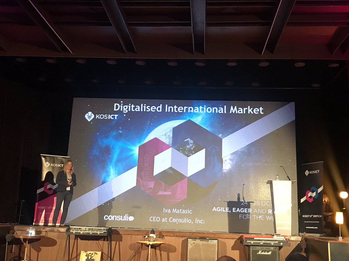 Evetar_Zeqiri's tweet image. Happening now. The keynote speaker Iva Matasich #KosICT8 #STIKK #techconference #Prishtina