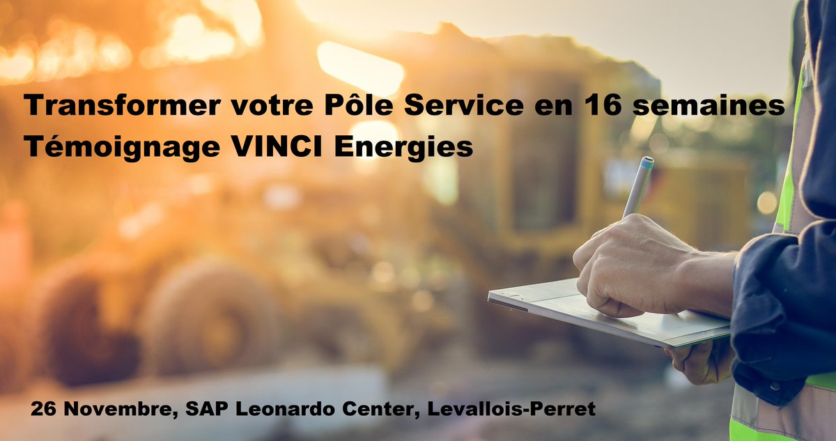 IBsolutionFr's tweet image. Evènement IBSolution & @SAPFRANCE : Témoignage client, Ateliers innovation, Networking & Best practice de Field Service. Inscription bit.ly/2oJGHBF #SAPFRANCE #VINCI #FIELDSERVICE