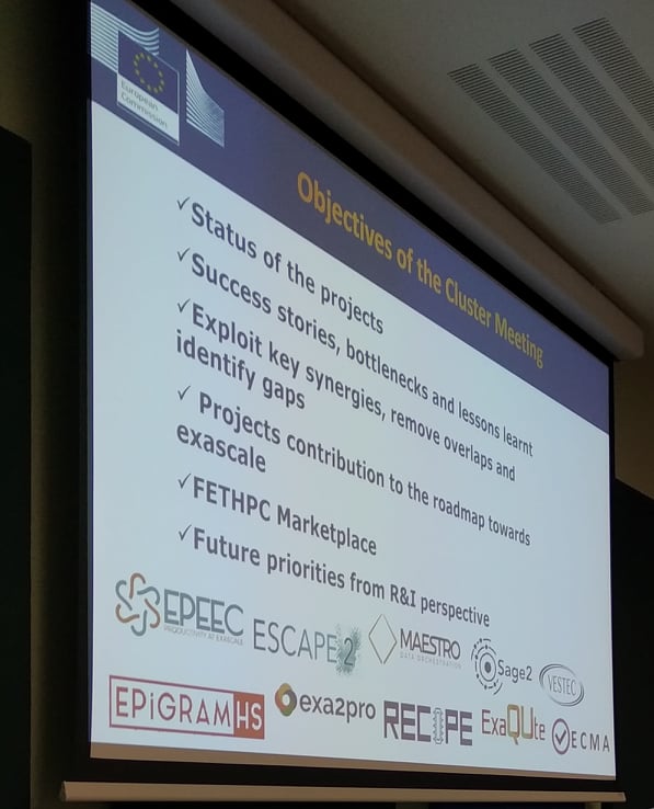 EUrecipe's tweet image. This morning RECIPE's delegates, including the Coordinators from @polimi, are attending the Cluster #meeting of FETHPC-2017 projects, organised by DG CONNECT of the @EU_Commission, together with other 11 European projects' teams.
@FutureTechEU @EU_H2020 - Now, in #Luxembourg