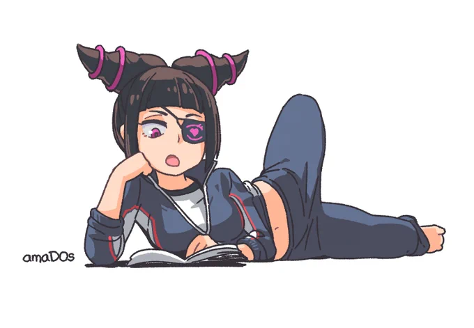 Tracksuit Juri.
「あぁん?めんどくせーよ」
#StreetFighter 