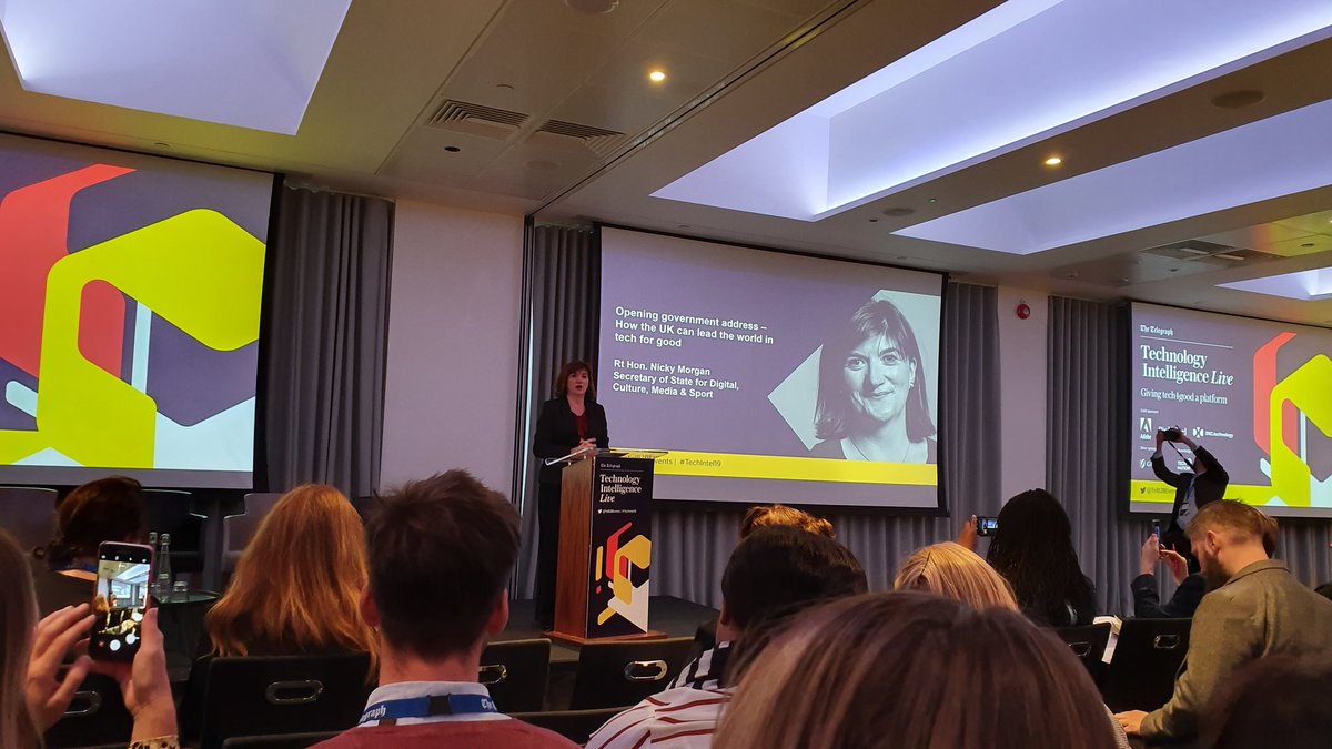 DougStidolph's tweet image. &quot;We now need a digitally-skilled workforce, so everyone can take up the opportunities and jobs on offer&quot; - @NickyMorgan01 @TelB2BEvents #TechIntel19