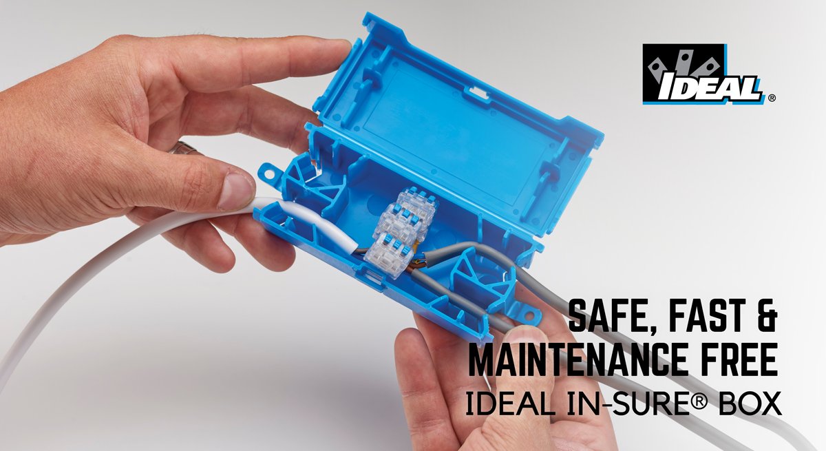 ElectricalTimes's tweet image. Tired of dropping the screws when installing enclosures. Use the IDEAL In-Sure Box for your lighting applications. bit.ly/361z6za #toolfree #18thedition2019 #maintenancefree #idealemea