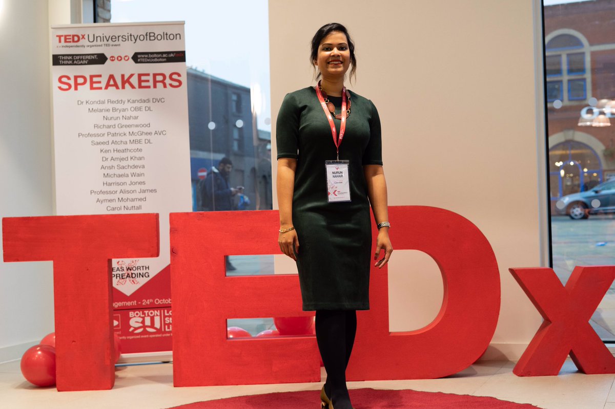 TEDxUoBolton's tweet photo. Here it is Nurun Nahar.
@mandrakenoor is a lecturer in Business and Accounting at the Institute of Management and a fellow member of the HEA.
#IdeasWorthSpreading #ThinkDifferentThinkAgain #UniAsitShouldBe #UoBolton #inspiration #motivation https://t.co/Dnvjqf6VFU
