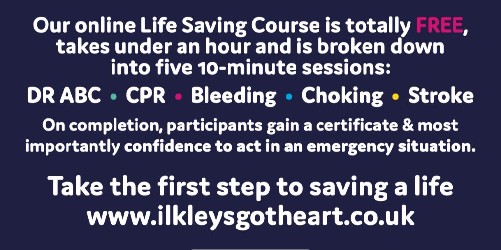IlkleyBID's tweet photo. At #IlkleyBID we are committed to making Ilkley a safe place to live, work &amp; visit which is why we are delighted to be supporting the #IlkleysGotHeart campaign.

Tomorrow the 3rd pop-up demo is at @BoothsCountry #Ilkley  Join us at 10.30am &amp; learn how to deal with choking. https://t.co/fMoR2T3k6S