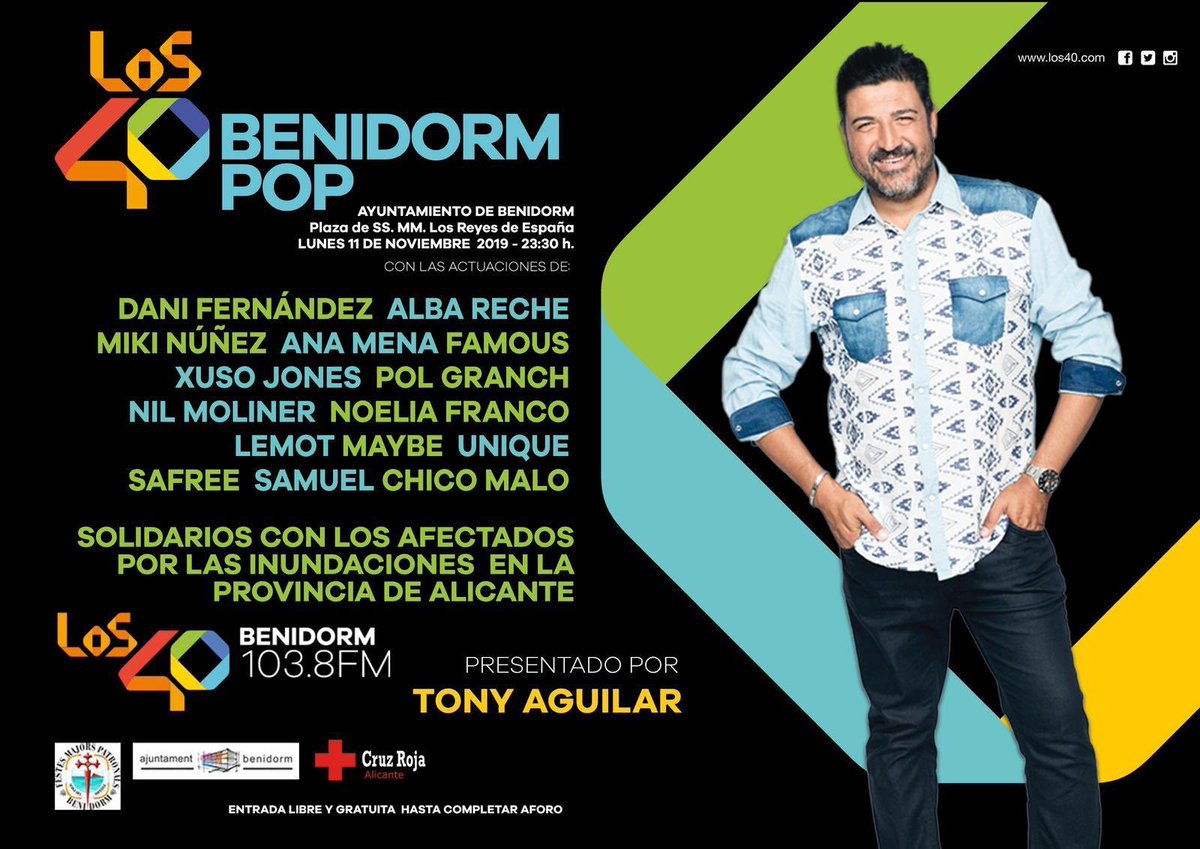 Benidorm el 11 de Noviembre nos vemos !! Gracias por la confianza <a href="/TonyAguilarOfi/">Tony Aguilar</a> ¡¡ VAMOS !!