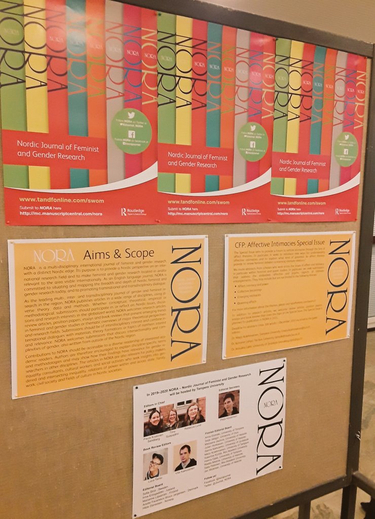 Welcome to take a look at our latest issues at the #GenderStudies Conference on Violence at <a href="/helsinkiuni/">University of Helsinki</a>! Today we have a Meet the Editors session during the coffee break from 15 till 16 with Editor-in-Chief @TiinaSuopajarvi and Book Review Editor Luca Tainio. See you there!