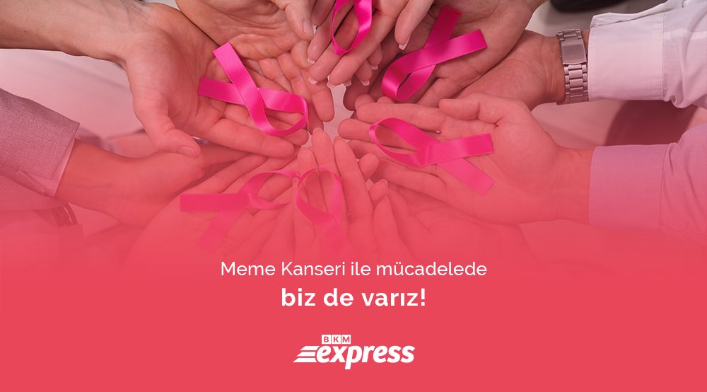 BKM Express'le karekod okutup bağış yaparak Meme Kanseri ile mücadeleye destek oluyoruz!