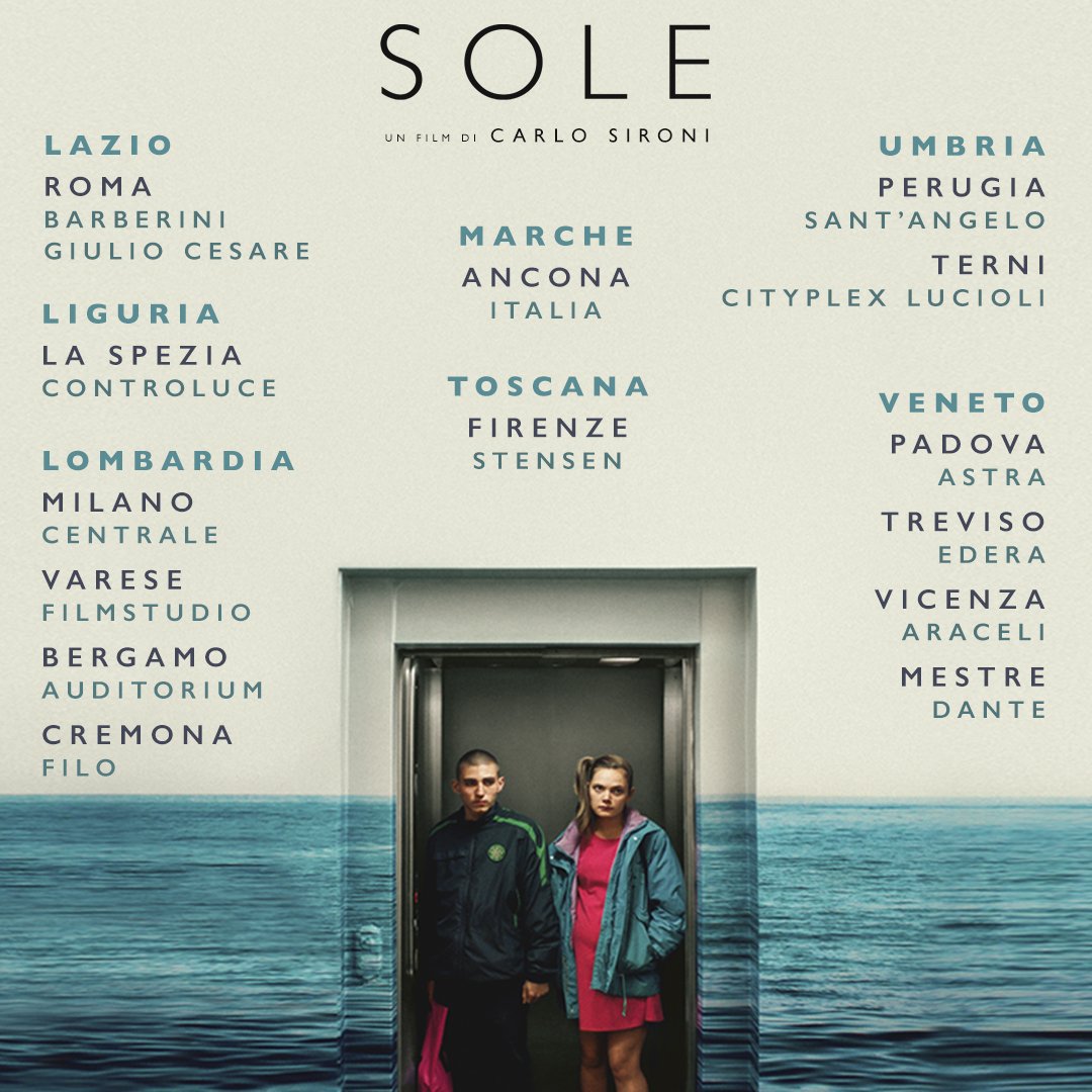 kinoproduzioni's tweet photo. #SOLE è al cinema!
Qui l'elenco completo delle sale, non potete perderlo!
@RaiCinema #LavaFilms
@Luxboxfilms
@officineubu
@CircuitoCinema_ https://t.co/LC8vlFG4qf