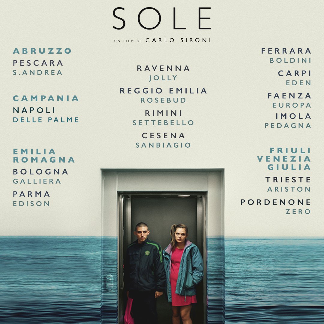 kinoproduzioni's tweet photo. #SOLE è al cinema!
Qui l'elenco completo delle sale, non potete perderlo!
@RaiCinema #LavaFilms
@Luxboxfilms
@officineubu
@CircuitoCinema_ https://t.co/LC8vlFG4qf