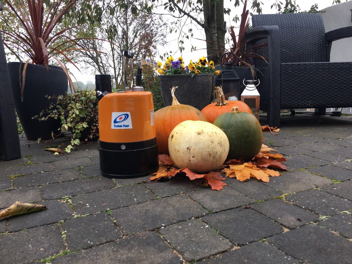 HenryPumps's tweet photo. With only one week to go until All Hallows, have you guys been pumpkin picking yet? It is great fun for the kids but I cannot lie, it is an even greater excuse to photograph this shiny orange pump! The Tsurumi LSC1.4S puddle pump. The best in it's class. #tsurumi #puddlepump https://t.co/WGQg6Biz9m
