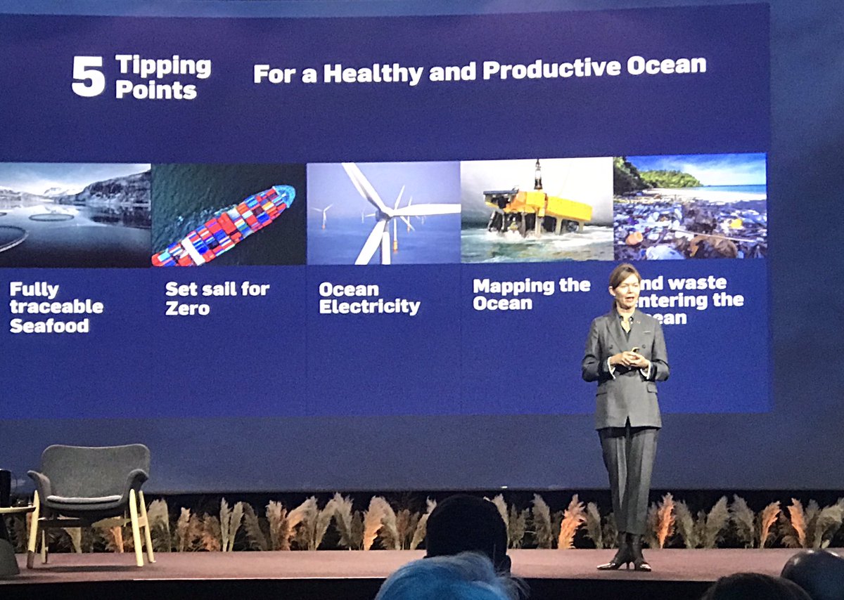 #OurOcean #OurOcean2019 @Lise_Kingo CEO and Excecutive Director, @UN @globalcompact explained ‘We’re not on track’ to @SustDev goals on Climate Action & Live Below Water @OceansNTNU @NTNU our researchers collaborate closely with business in all ‘5 Tipping Points’ to GET ON TRACK!