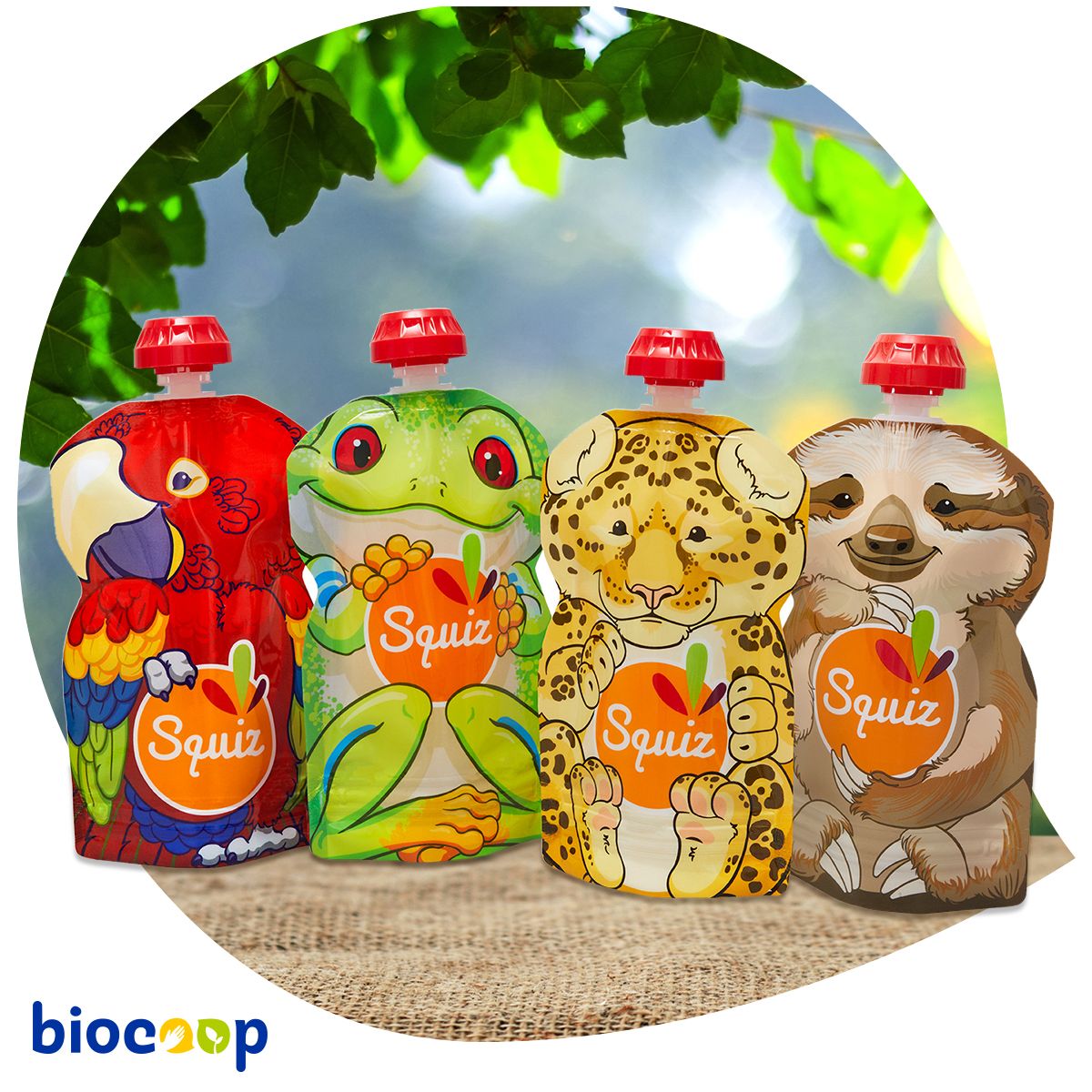 BiocoopMolinel's tweet photo. Les gourdes réutilisables, c’est pas bête ! 🐯🐸 Pratiques et nomades, adoptez ces gourdes en plastiques recyclables sans BPA ni phtalates. Alliées des goûters zéro déchet depuis 2014, elles ont déjà permis d’économiser 59 millions de gourdes jetables ! https://t.co/g7T4MQSt4C