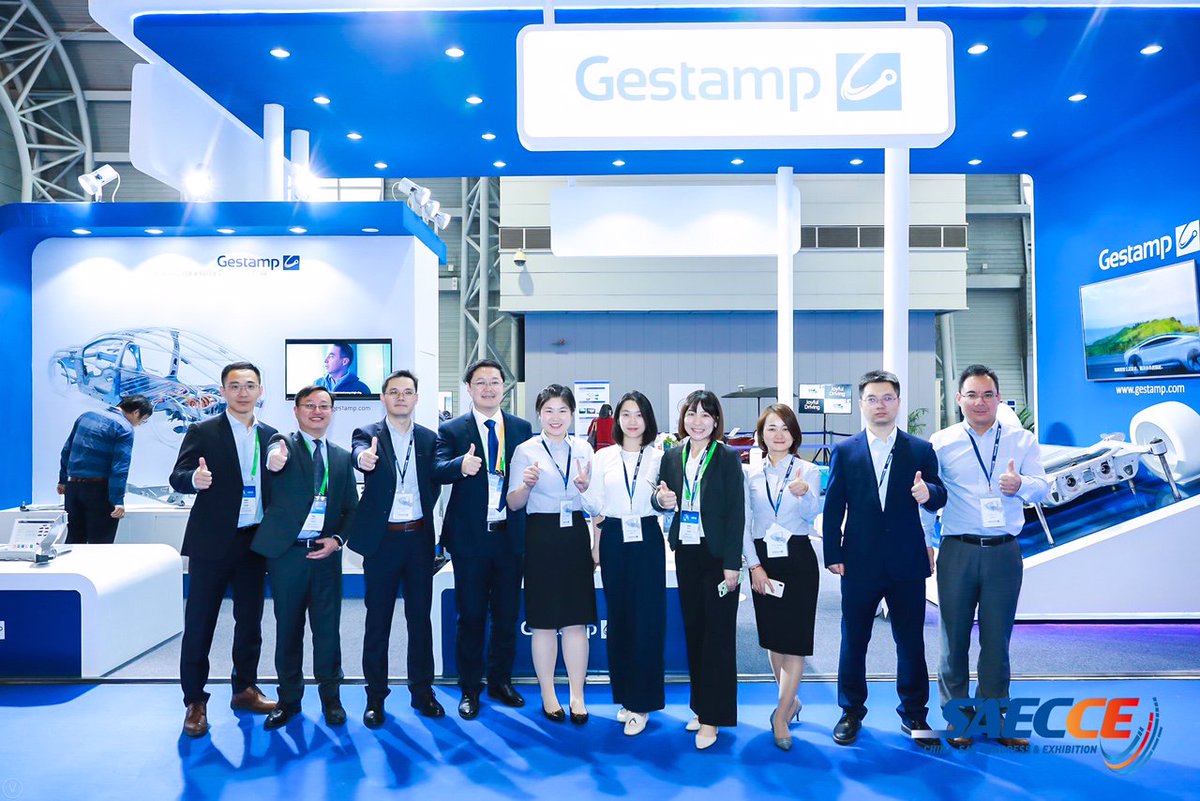 gestamp's tweet photo. The China SAE Congress & Exhibition is being held this week in Shanghai!
#Gestamp displays at the #SAECCE its technical achievements and showcasting its greatest products and technologies
#GestampTechnologies #GestampProducts #GestampTeam #InnovativeComponents π https://t.co/OW2e47so5b