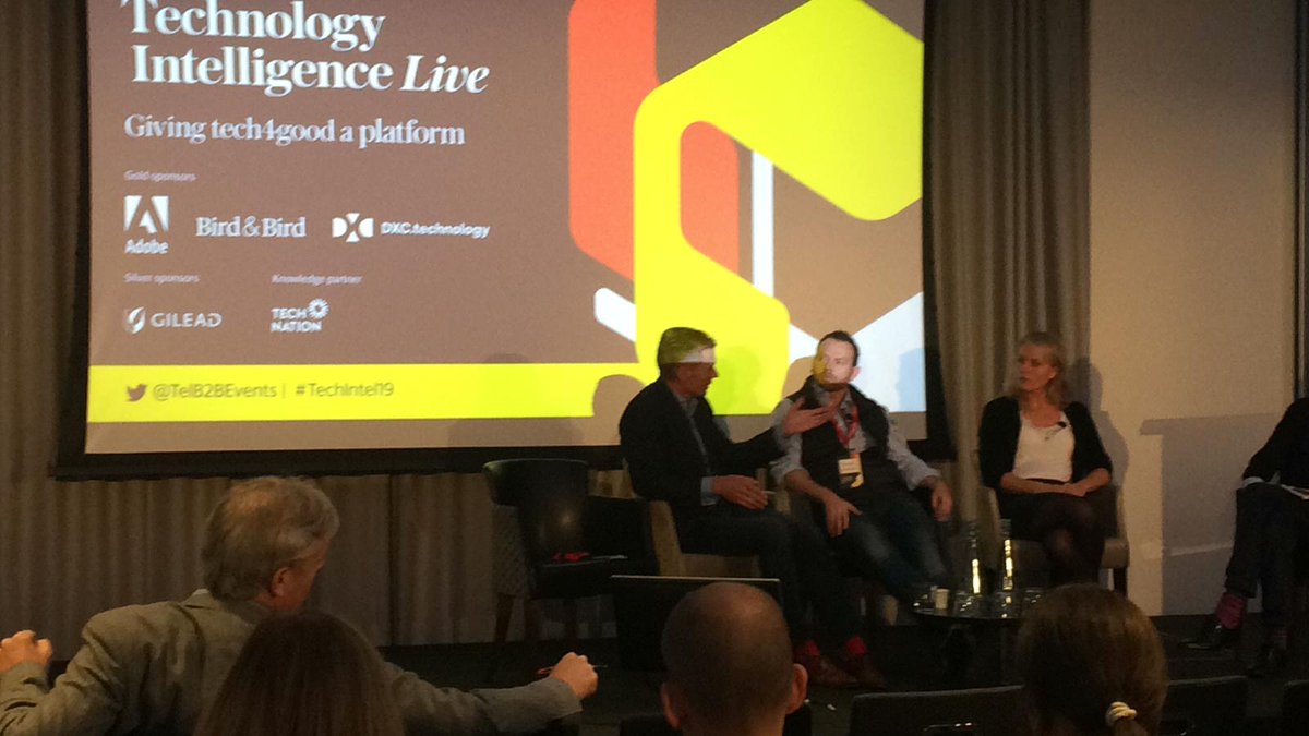 Plextek's tweet image. A thought-provoking panel discussion &quot;can tech for good beat tech for bad?&quot; 

@TelB2BEvents #Tech4Good #TechIntel19