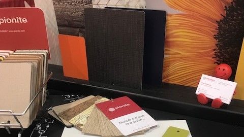 panolam's tweet photo. Just two days left to join us at @edspaces2 in the #WisconsinCenter at booth 1733. Show ends Friday October 25th. See exciting new options available for your next school project. #EDspaces #milwaukee #education #educationdesign #nevamar #pionite #tradeshowbooth #comefindus https://t.co/WKCFjJBkUr