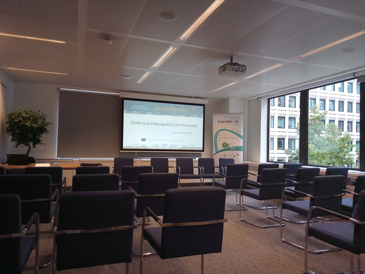 <a href="/SHARQproject/">SHAR-Q</a> has completed its three-year development plan in October 2019🛣️🏁Thanks to the commitment and collaborative work from the partners the objectives have been successfully fulfilled✅Final event with <a href="/storage4grid_eu/">Storage4Grid Project</a> about to start at the EIT House in Brussels #H2020