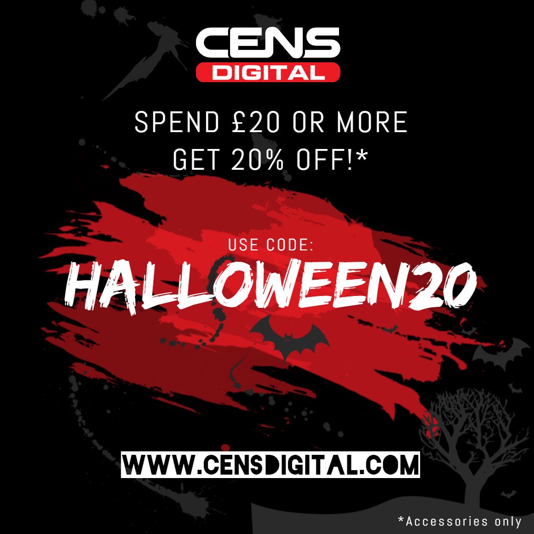We're giving you a treat this Halloween. Shop now for 20% off accessories when you spend £20 or more 🎃👻 ow.ly/rLJv50wQiOE

#Halloween