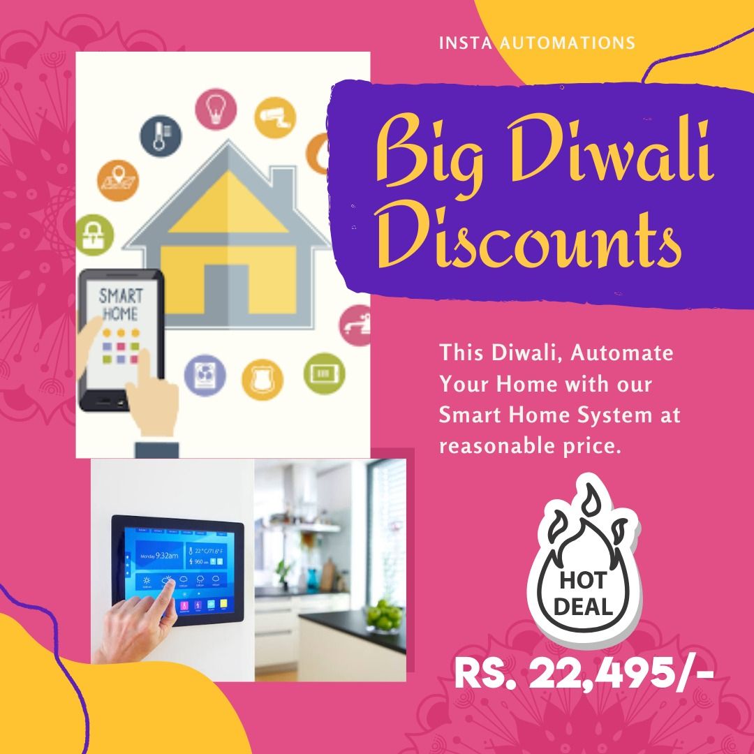 AutomationInsta's tweet image. Diwali is knocking on the door, everything from our wardrobe to our house is about to get a makeover. Bring life to your home on this Diwali with Smart Home 
#InstaAutomation #Automation #Automationsystems #HomeAutomation
For Information buff.ly/31JE6Fc