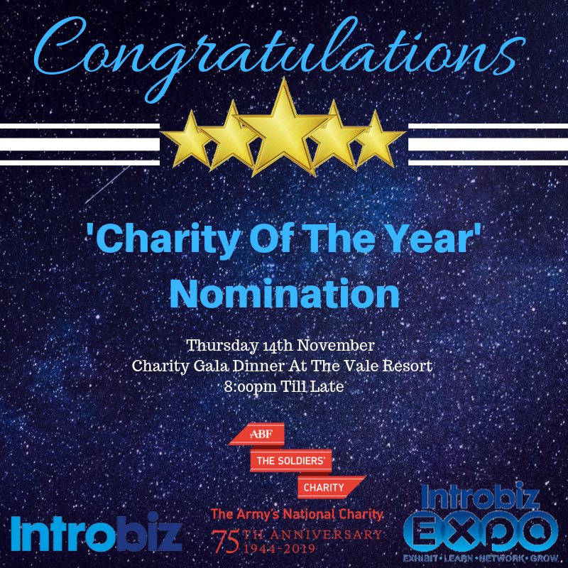 Good luck to @Pituitary_org who've been shortlisted for an award as #CharityoftheYear at the @IntrobizExpo I’m so proud to support you guys x #Pituitary #RareDisease #Charity #IntrobizExpo2019 #IntrobizExpoCardiffCity #GoodLuck