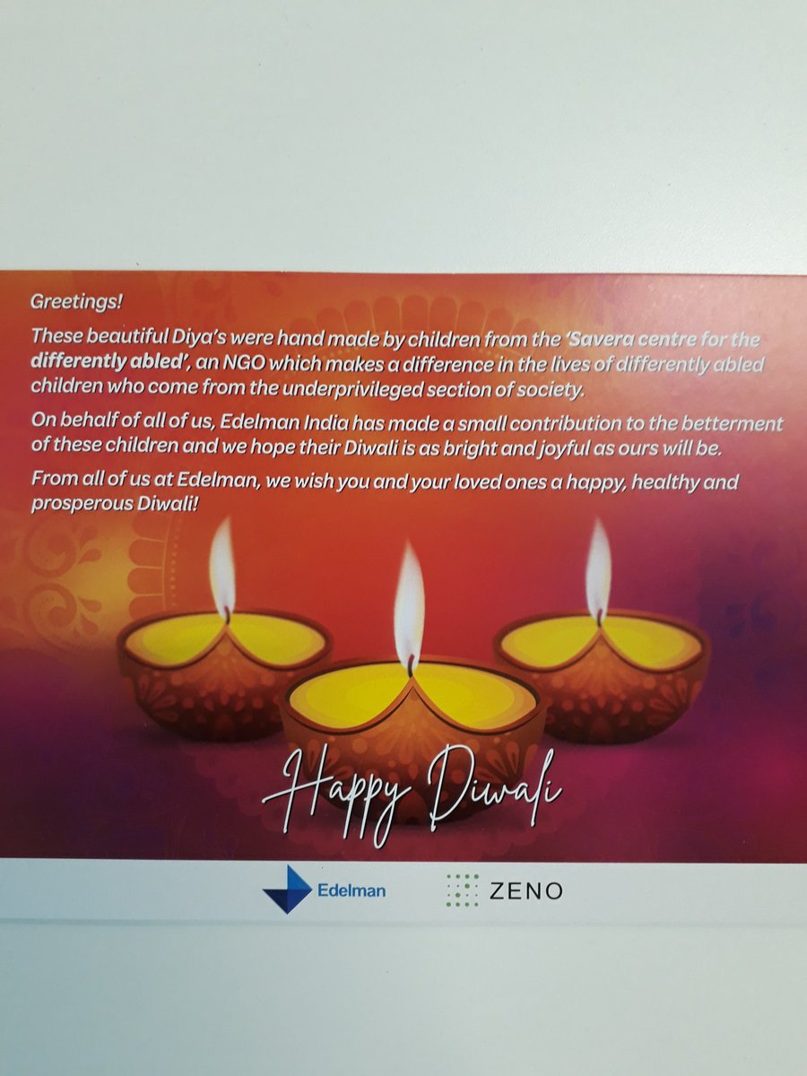 santoshc86's tweet photo. This is what Diwali is all about. Thank you @Edelman_India for this. #EdelLove #BestBlue https://t.co/ZZ7r8QeSWq