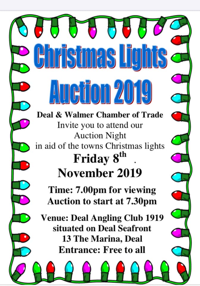 Make a note of the date: Friday 8th November.
Its the Christmas Lights Auction 2019
It starts at 7pp
Please, like comment and retweet.