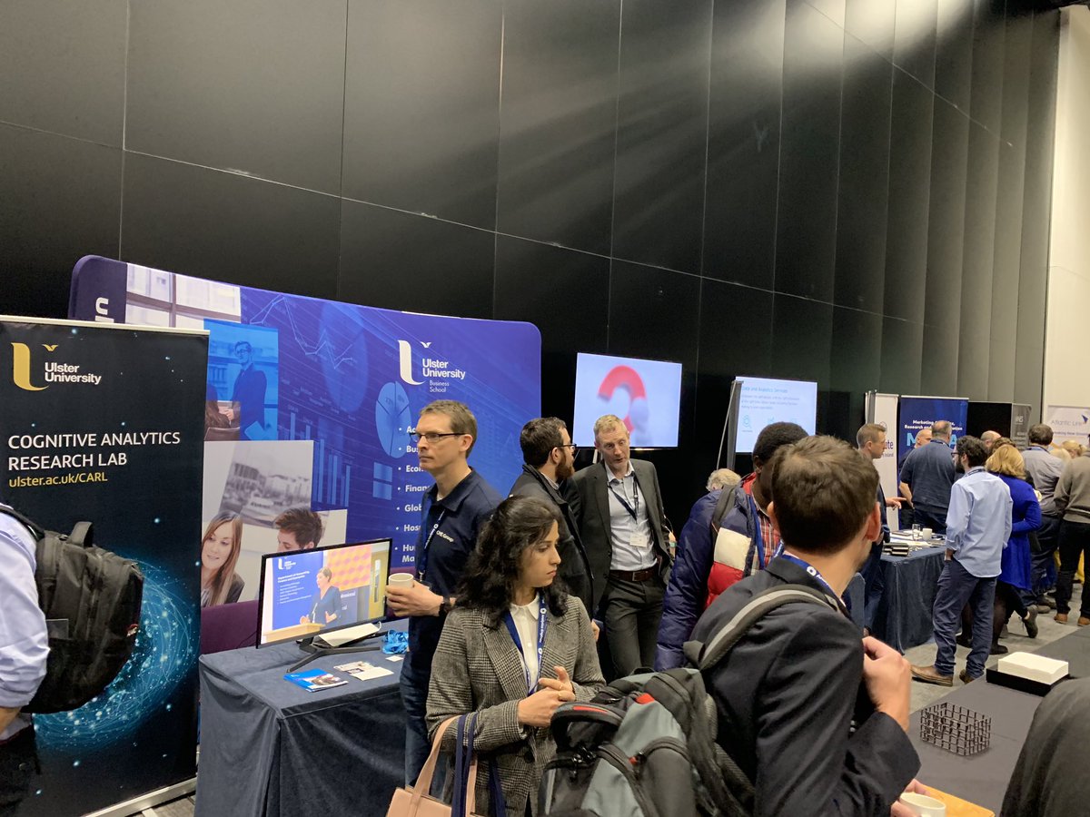 UlsterBizSchool's tweet image. Delighted to be attending the #BigData Event today at @BelfastICC 📈 Come along and visit our stall #bigdataconf #BDB19 @bigdatabelfast