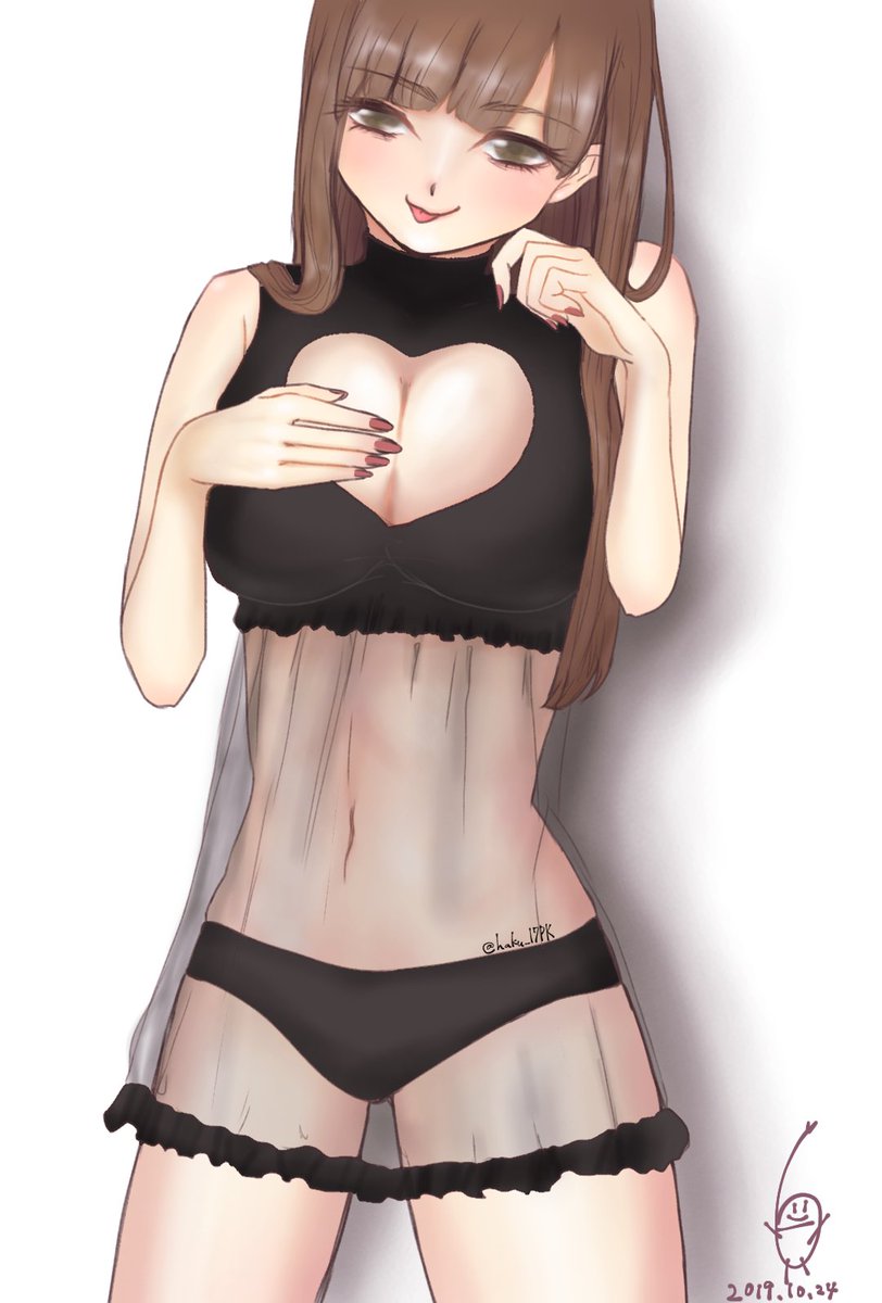 はくはく えっっっっっr やぱ女の子の塗りは楽しい そして今回は髪の毛の描き方のコツを掴めた気がするので嬉しい お絵描き好きさんと繋がりたい 女の子イラスト はくおえかき