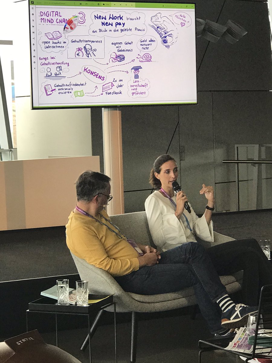 SvenSemet's tweet photo. Die #DigitalMindChange #DMC19 läuft ... klasse Moderatoren wie @KatCeMod @SvenFranke @Tobias_Koedel mit spannenden Gästen, Speaker & Expert*innen #FutureOfWork #NewPay #NewWork @HRMview @MarcWagner1975 @SabineSauber https://t.co/xpFImojYif